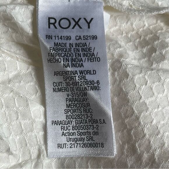 𝅺ROXY Sweet Release Woven Crop Top Style ARJWT03206 Size S in Snow White (WBK0) - Picture 11 of 16